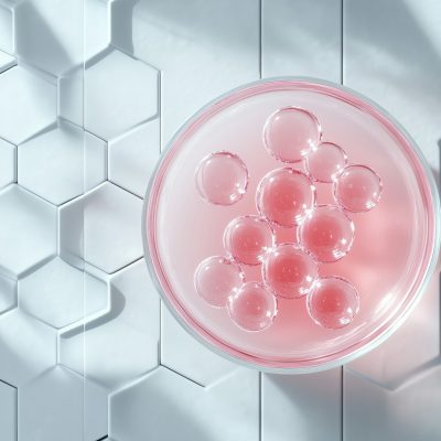 Petri Dish with Bubbles